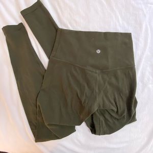 Olive green lululemon leggings